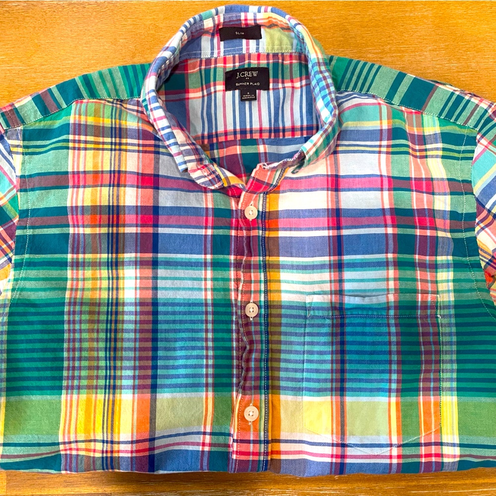 J. Crew Factory Long Sleeve Button Up Shirt (Slim)